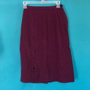 Vintage Jean Castle Sportswear Wool Skirt